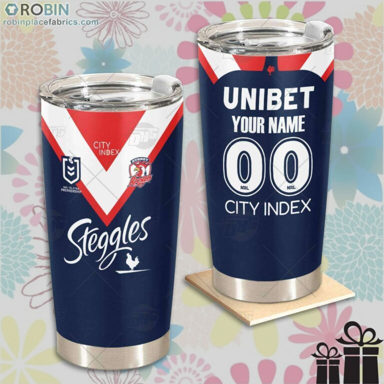 Personalise NRL Sydney Roosters Home Jersey Tumbler