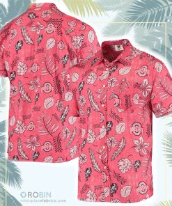 Ohio State Buckeyes Vintage Floral Button-Up Shirt Ohio State Buckeyes Vintage Floral Button-Up Shirt