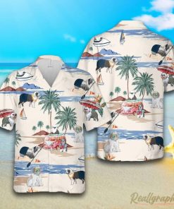 Old English Sheepdog Summer Beach Hawaiian Shirt, Short Sleeve Button Up Shirt