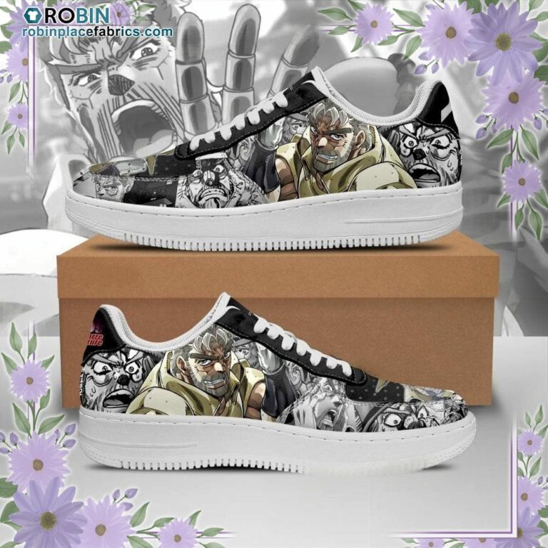 Old Joseph Joestar Air Sneakers Custom JoJo’s Bizarre Anime Shoes