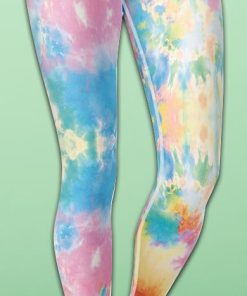 Pastel Tie Dye Yoga Leggings