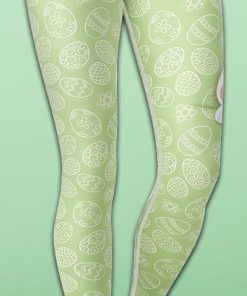 Peeking Easter Bunny Yoga Leggings