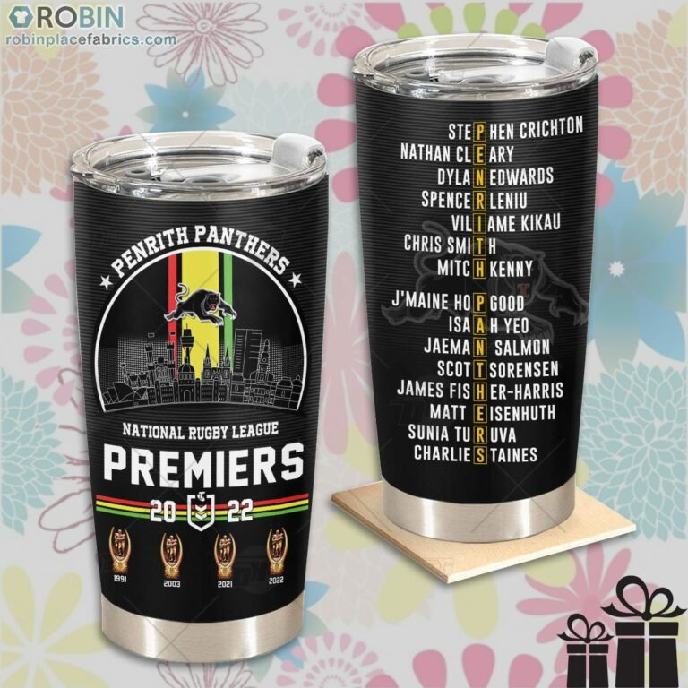 Penrith Panthers Premiers NRL Telstra Premiership Sydney 2022 Tumbler