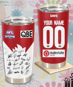 personalised afl sydney swans grand final team signatures guernsey tumbler 197 keaPO