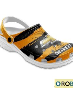 Personalized Chevrolet Black Yellow Crocs