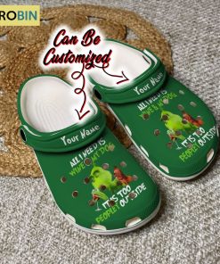 Personalized Grinch And Dog Classic Clogs Classic Crocs Shoes