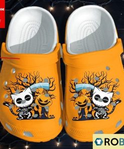 Personalized Halloween Cat Jack Skellington Pumpkin Classic Clogs