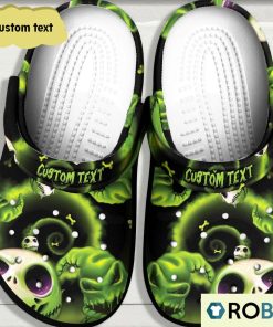 Personalized Halloween Green Ghost Classic Clogs