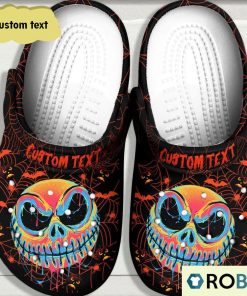 Personalized Halloween Jack Skellington Colorful Classic Clogs