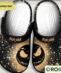 Personalized Jack Skellington Half Face Halloween Classic Clogs
