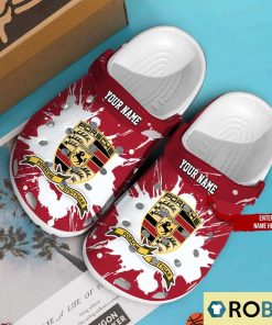 Personalized Porsche Red White Crocs