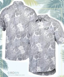 Philadelphia Eagles Tommy Bahama Coconut Point Playa Floral Camp Button-Up Shirt Philadelphia Eagles Tommy Bahama Coconut Point Playa Floral Camp Button-Up Shirt