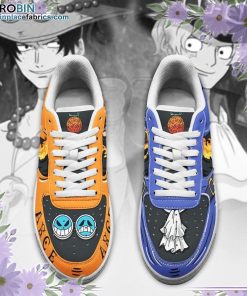 Portgas Ace And Sabo Air Sneakers Custom Mera Mera One Piece Anime Shoes