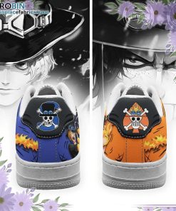 portgas ace and sabo air sneakers custom mera mera one piece anime shoes 4 sFL2n