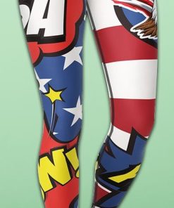 Proud American Pop Art Yoga Leggings