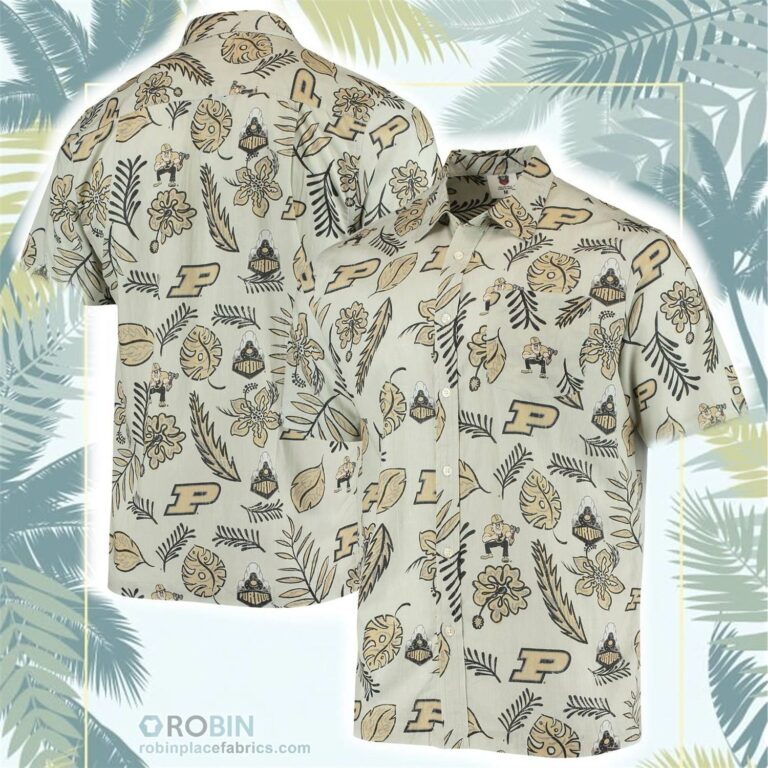 Purdue Boilermakers Vintage Floral Button-Up Shirt