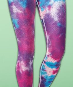 Purple Tie Dye Yoga Leggings