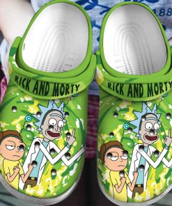 Rick And Morty Cartoon Rubber Crocs – Classic Clog Rick And Morty Cartoon Rubber Crocs – Classic Clog