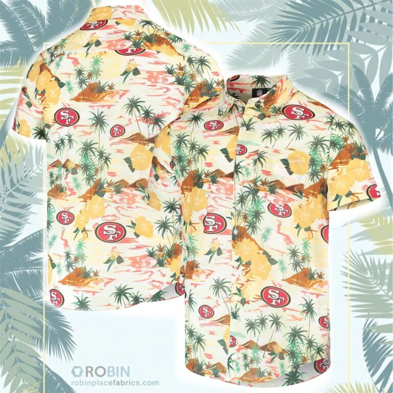 San Francisco 49ers Paradise Floral Button-Up Shirt