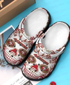 San Francisco 49ers Skull Nfl Gift For Fan Unisex Crocs