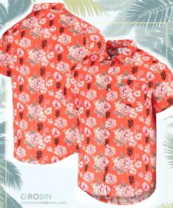 San Francisco Giants Floral Linen Button-Up Shirt San Francisco Giants Floral Linen Button-Up Shirt