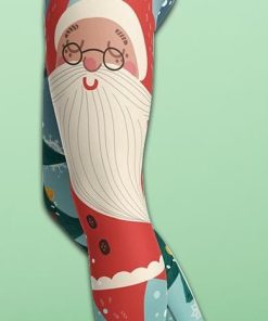 Santa Christmas Tree Yoga Leggings