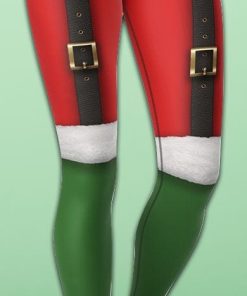 Santa Suspenders Yoga Leggings