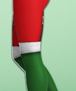 Santa Suspenders Yoga Leggings