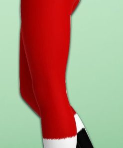 Santa’s Simple Outfit Red Yoga Leggings