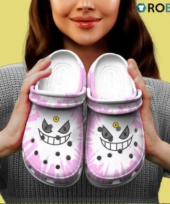 Shiny Mega Gengar Tie Dye Face Custom Classic Classic Clogs