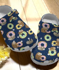 Sloths Love Donut Cute Animal Crocs – Classic Clog Sloths Love Donut Cute Animal Crocs – Classic Clog