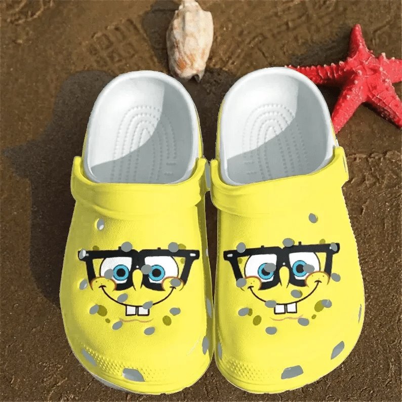 Smile Spongebob Squarepants Printed Crocs - Classic Clog ...