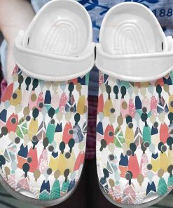 Social Worker Rainbow People Crocs – Classic Clog