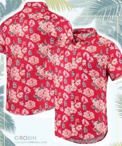 St. Louis Cardinals Floral Linen Button-Up Shirt St. Louis Cardinals Floral Linen Button-Up Shirt