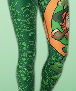 St.Patrick's Ginger Beard Man Yoga Leggings