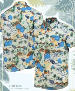 Tennessee Titans Paradise Floral Button-Up Shirt Tennessee Titans Paradise Floral Button-Up Shirt