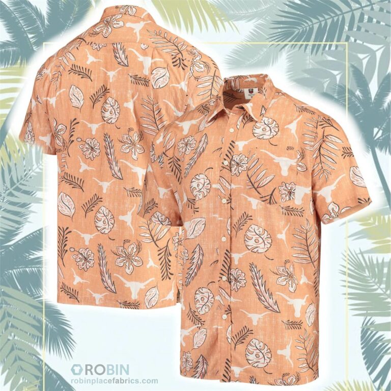 Texas Longhorns Vintage Floral Button-Up Shirt