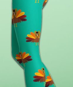 Thanksgiving Turkey Print Yoga Leggings