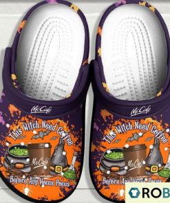 The Witch Need Coffee Mc Café Hocus Pocus Halloween Classic Clogs