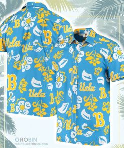 UCLA Bruins Floral Button-Up Shirt
