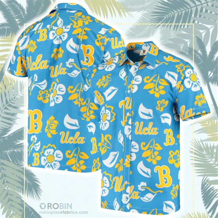 UCLA Bruins Floral Button-Up Shirt