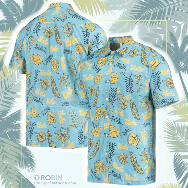 UCLA Bruins Vintage Floral Button-Up Shirt