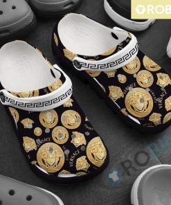 Versace Round Logo Brand Crocs