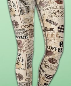 Vintage Coffee Yoga Leggings