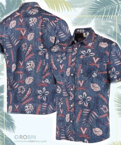 Virginia Cavaliers Vintage Floral Button-Up Shirt