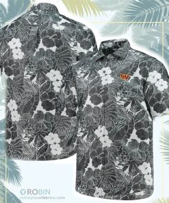 Washington Commanders Tommy Bahama Coconut Point Playa Floral Button-Up Shirt