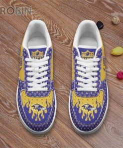 Baltimore Ravens Louis Vuitton Pattern Custom Name AF1 Shoes