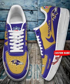 Baltimore Ravens Personalized AF1 Shoes RBa196