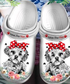 Bichon Frise Mom Crocs Classic Clogs Shoes Bichon Frise Mom Crocs Classic Clogs Shoes