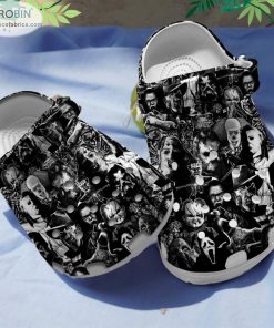 Black Horror Movies Halloween Crocs Classic Clogs Shoes CR0078 Black Horror Movies Halloween Crocs Classic Clogs Shoes CR0078